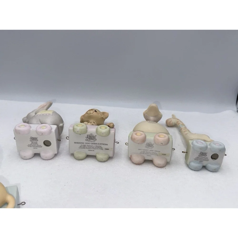 Enesco Precious Moments Birthday Train Newborn - 8‎ Yrs old & Clown VTG 1985